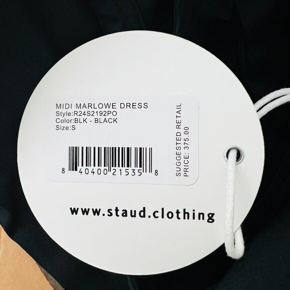 STAUD Marlowe Halter Midi-Dress - Picture 6 of 6